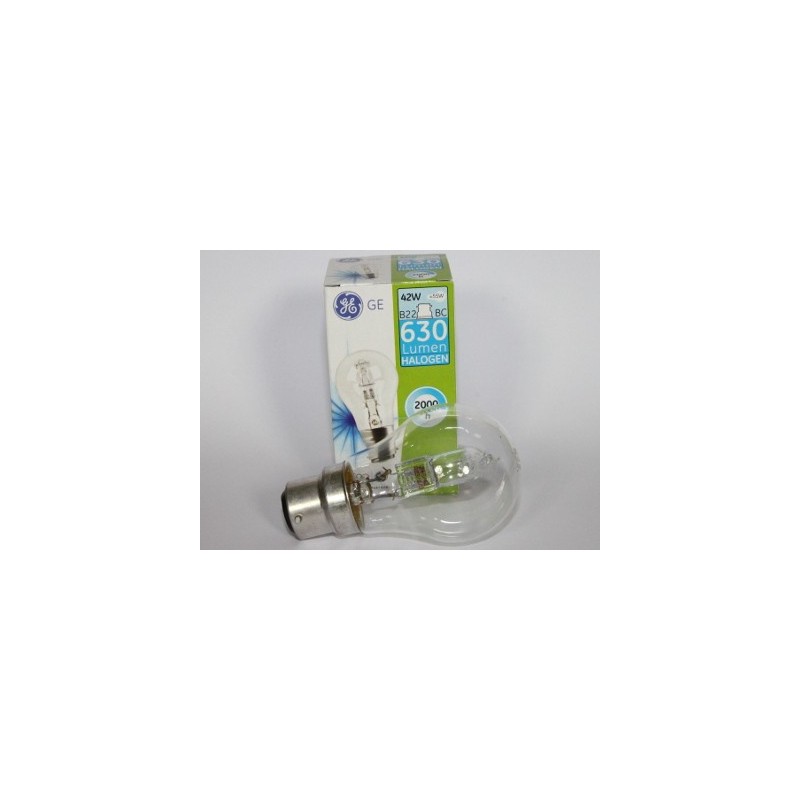 Галогенные лампы GE 42W B22 ( штыком )