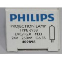 Philips 6958 250W 24V G6.35 EVC/FGX Focusline Flat Filament SE