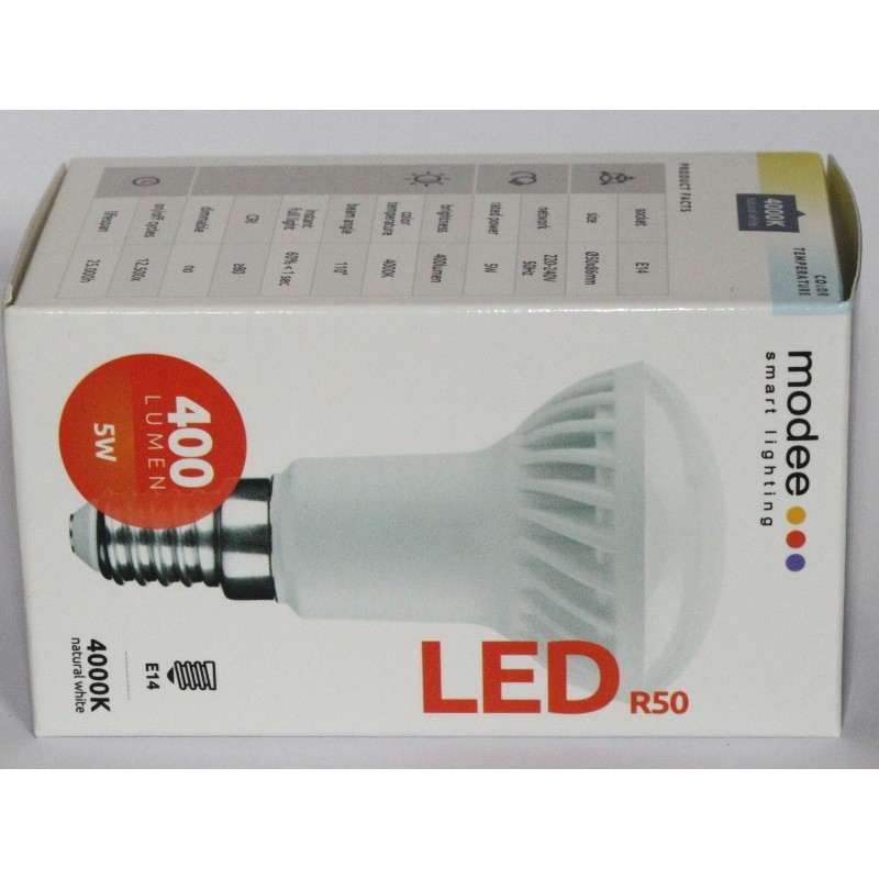 LED R50 5W/840 E14 lumière blanche