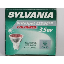 SYLVANIA BRITESPOT ESD50 35W 12° GX10-VERMELHO