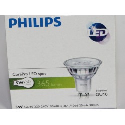 PHILIPS COREPRO LED GU10 5W 36D DIMMBAR 3000K