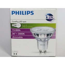 PHILIPS COREPRO LED GU10 5W 36D DIMMABLE 3000K