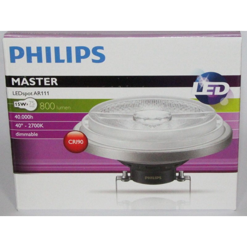 MASTER LEDSPOT LV AR111 15W - 75W 40° 2700 K PHILIPS