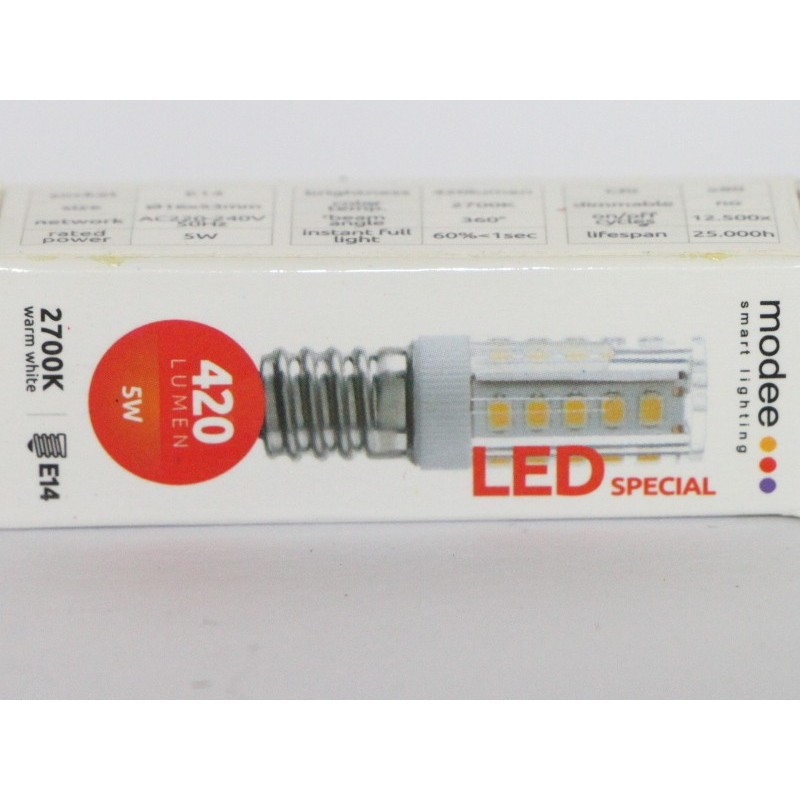 LED Keramiska 5W/827 E14 varm vit