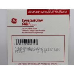 lâmpada GE CMH-PAR20 35W/942 E27 FL 25° constante cor