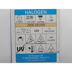 Ampoule halogène GE MR16 20W 36D 5000H
