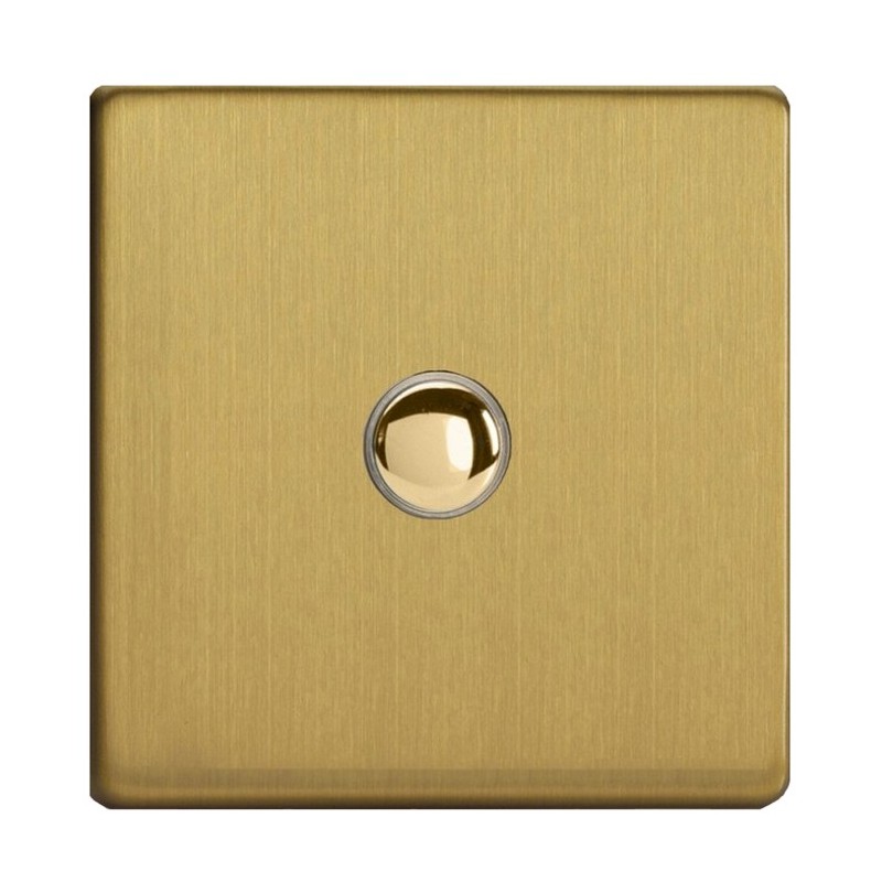 Διακόπτης dimmer "αφής" σε brushed ορείχαλκου
