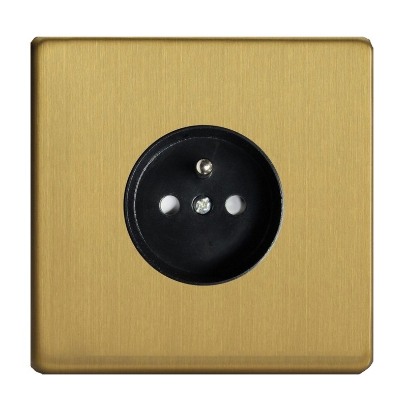Single socket GOVENA METG1PB-B-DD Brushed brass – Metal Line