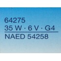 Osram 64275 35W 6V G4-M/137 – inzoomad vy