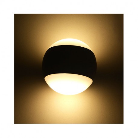 Wandleuchte GU10-LED x 2-Grau-Anthrazit