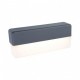 Applique LED GU10 x 2, Grigio Carbone