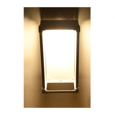 Applique LED GU10 x 2, Grigio Carbone