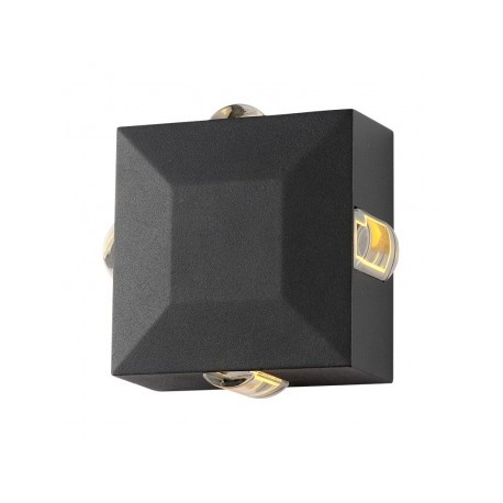 Applique Murale Carré LED 6W 470 LM Diffuseur 4000°K Gris IP54