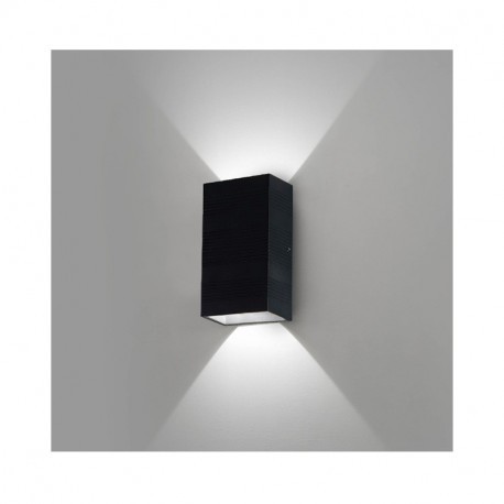 Applique Murale LED 2x5W 690 LM Rectangulaire 4000°K Gris IP54