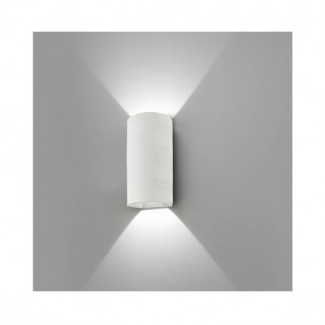 Applique Murale LED 2x5W Cylindrique 4000°K Blanc IP54