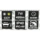 LED-Spot schwenkbar, 7W, 3000K 4000K 6000K