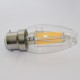 Ampoule filament LED B22 Flamme 2W 3000 Kelvin 270 lumen