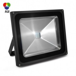 RGB LED-schijnwerper 50W extérieur IP65 + télécommande - STRASSELEC
