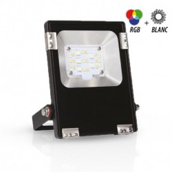 Projecteur LED RGB + Blanc 10W extérieur IP65 IK08 - STRASSELEC