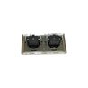 GOVENA METG1P.2B-B-DD – Double socket brushed brass, Metal Line