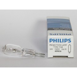 PHILIPS LAMPADE di PROIEZIONE TIPO 7158 24V 150W G6.35 409836
