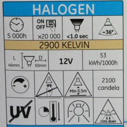 Glühbirne OSRAM DECOSTAR ES-12V 48870 WFL 12V-50W 36°