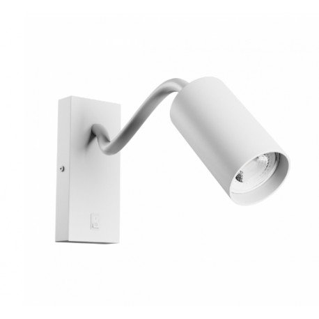 Wandlamp CHLOE voor binnengebruik, wit, GU10, 230V, IP20, 55x100 mm