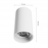 Plafonnier CHLOE Blanc Intérieur IP20 GU10 230V - 55x100 mm