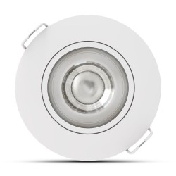 Spot LED encastrable orientable rond 4W 3 températures de couleur (3CCT)  IP44 480 lm Blanc