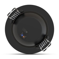 Spot LED encastrable orientable rond 4W 3 températures de couleur (3CCT)  IP44 480 lm Noir