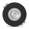 Spot LED encastrable orientable rond 4W 3 températures de couleur (3CCT)  IP44 480 lm Noir