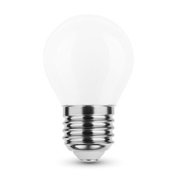 Ampoule LED Filament E27 G45 4W 2700K Blanc Chaud Verre opale 470 Lumens 360°