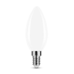 LED Filament Modee C35 E14 4W Warmweiß 2700K, 430 lm, 360°, Milky-Opalglas, Ersatz für 40W