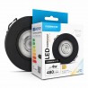 Spot LED encastrable orientable rond 4W 3 températures de couleur (3CCT)  IP44 480 lm Noir