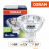 Bombilla de luz de OSRAM DECOSTAR ES de 12V 48855 WFL 14W 12V 36°