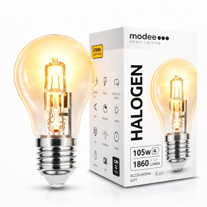 Ampoule halogène classic E27 105W