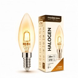 Lampadina alogena fiamma E14 28W