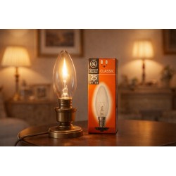 Ampoule flamme E14 25W claire