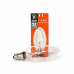 Βολβός E14 φλόγα 25W σαφές