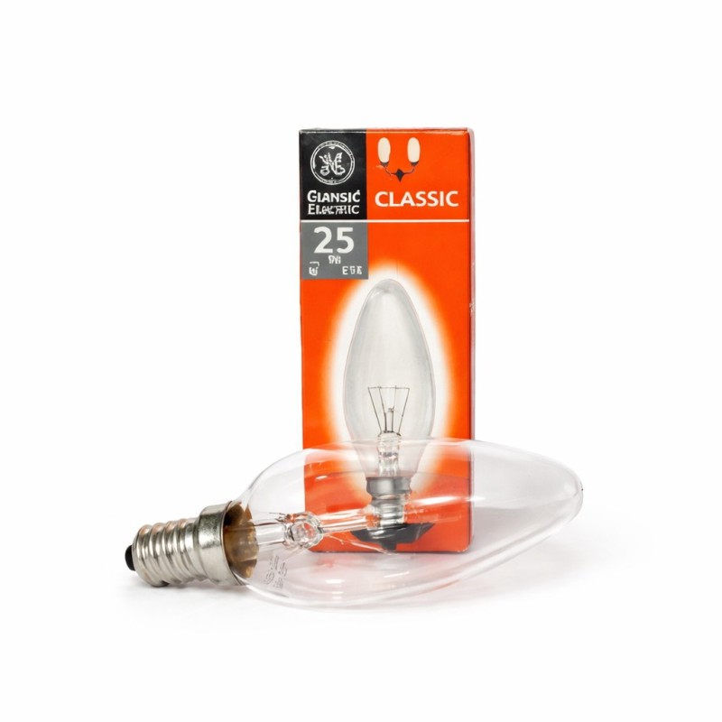 Шарик пламени E14 25W ясно