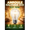 Żarówka Halogenowa ECO E27 70W Ściemnialna – Ciepłe Światło 2700K