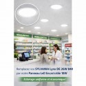Replacement SYLVANIA Lynx DE 26W 840 – Round LED Panel 18W 4000K 1620lm Ø205 mm