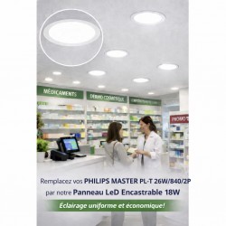 Ampoule fluocompacte PHILIPS MASTER PL-T 26W/840/2P