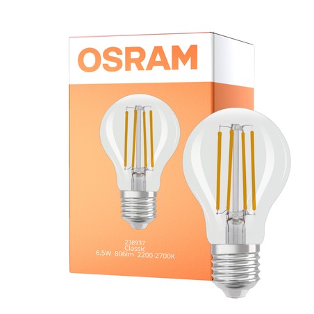 Bulb filament Osram Retrofit Classic GlowDim E27 7W (40W) 82