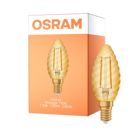 Candle filament Osram Vintage 1906 E14 1,5W (12W) 824