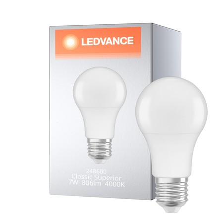 Lamp Ledvance Classic A Superior Facility E27 7W (60W) 840