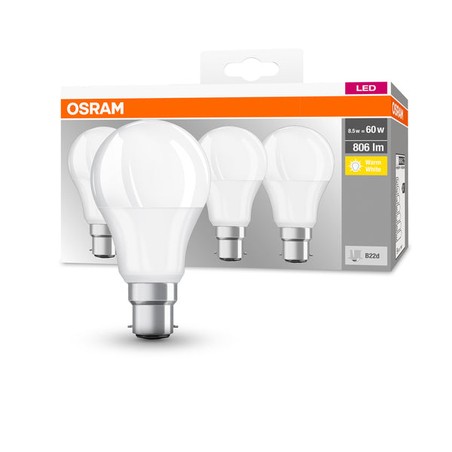 Lampa Osram Base Classic B22d 9W (60W) 827