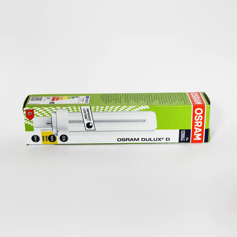 Компактная люминесцентная лампа OSRAM DULUX D 18W/830 G24d-2