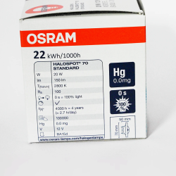 HALOSPOT 70 BA15d 12V 20W 24° Warmweiß – OSRAM