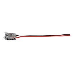 Acessório para fita LED: 2 pinos conector com cabo 8mm IP20 – Modee